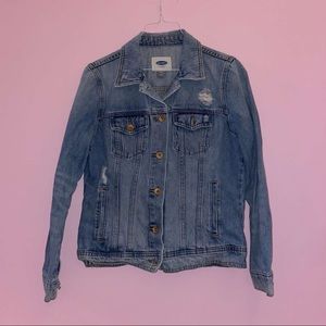 Old Navy Ripped Denim Jacket
